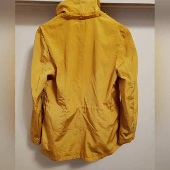 Charter Club Water Resistant jacket. Rain. Yellow. Women size M. No hood. - Picture 2 of 15